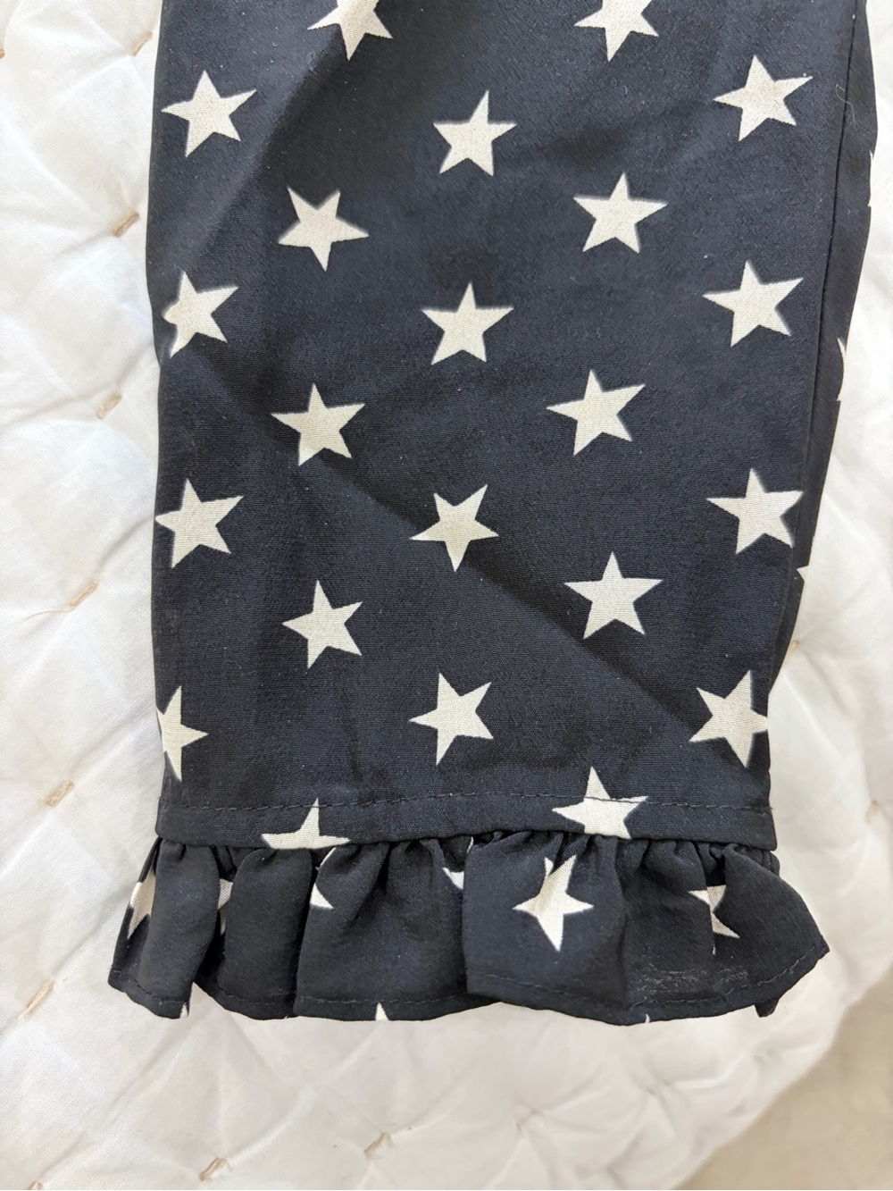 J. Crew Collection Black Long-Sleeve Star Print Dress - Picture 6 of 15